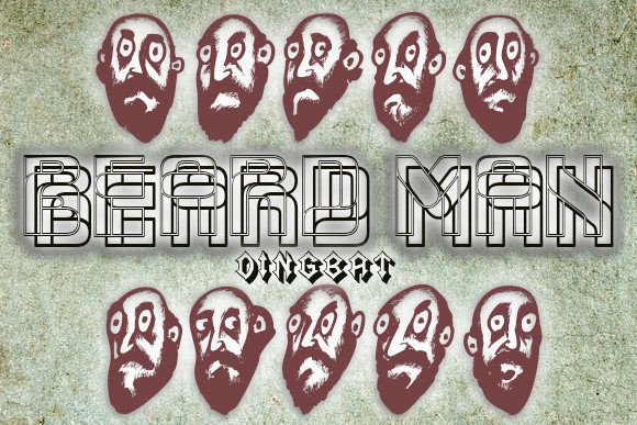 Beard Man Font for Editorial Design