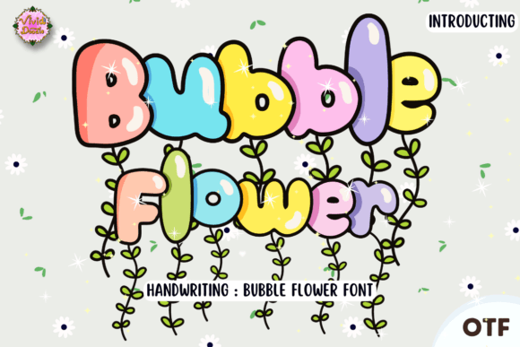 Bubble Flowers Font for Festive Campaigns
