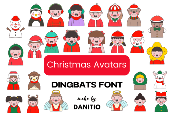 Christmas Avatars Font