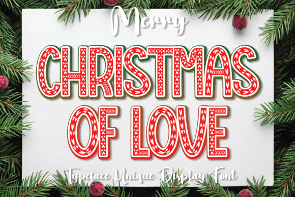 Christmas of Love Font for Business