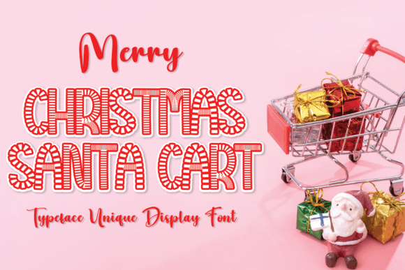 Christmas Santa Cart Font