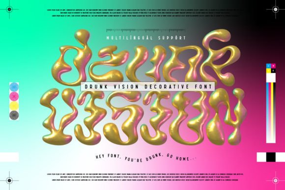 Drunk Vision Font for Business
