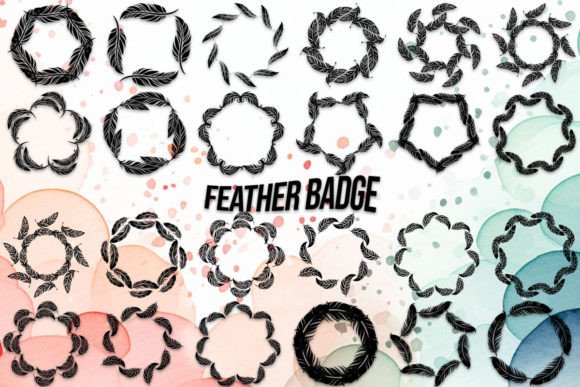 Feather Badge Font for Creative Makers