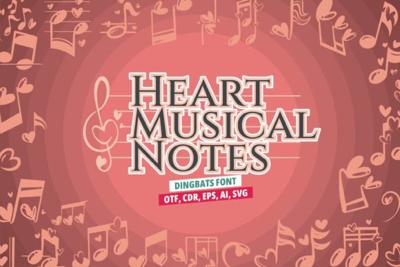 Heart Musical Notes Font Review