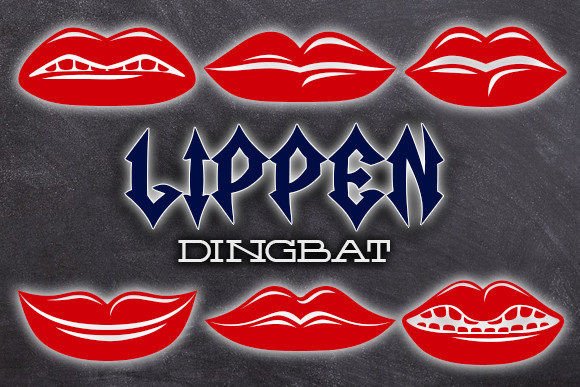 Lippen: A Creative Dingbat Font