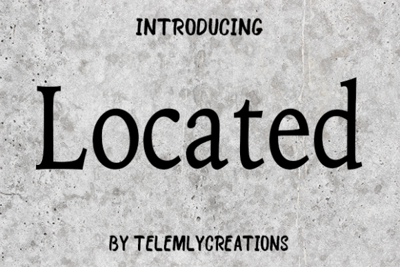 Located Font for Editorial Design