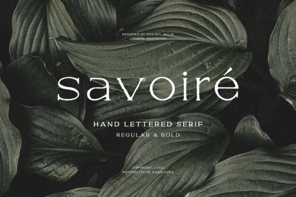 Savoire: A Delicate Serif for Web Design