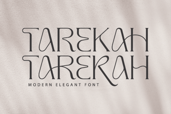 Tarekah: A Stylish Serif Font for Marketers