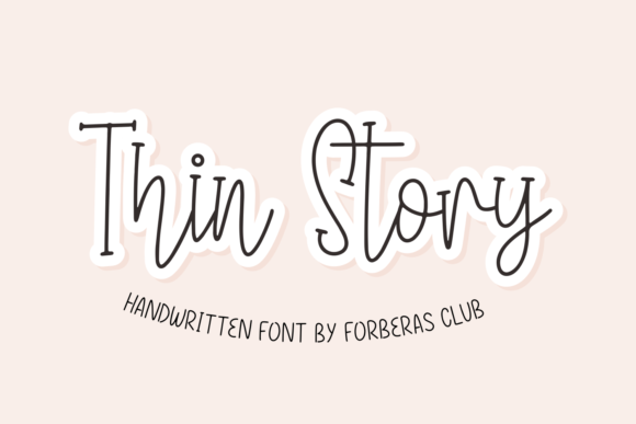 Thin Story Font for Editorial Design