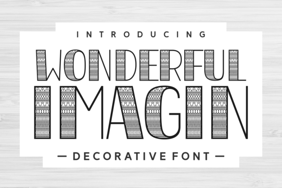Wonderful Imagin: A Stylish Display Font