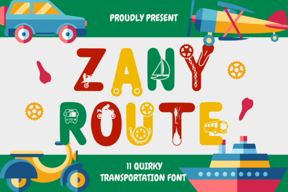 Zany Route Font for Business
